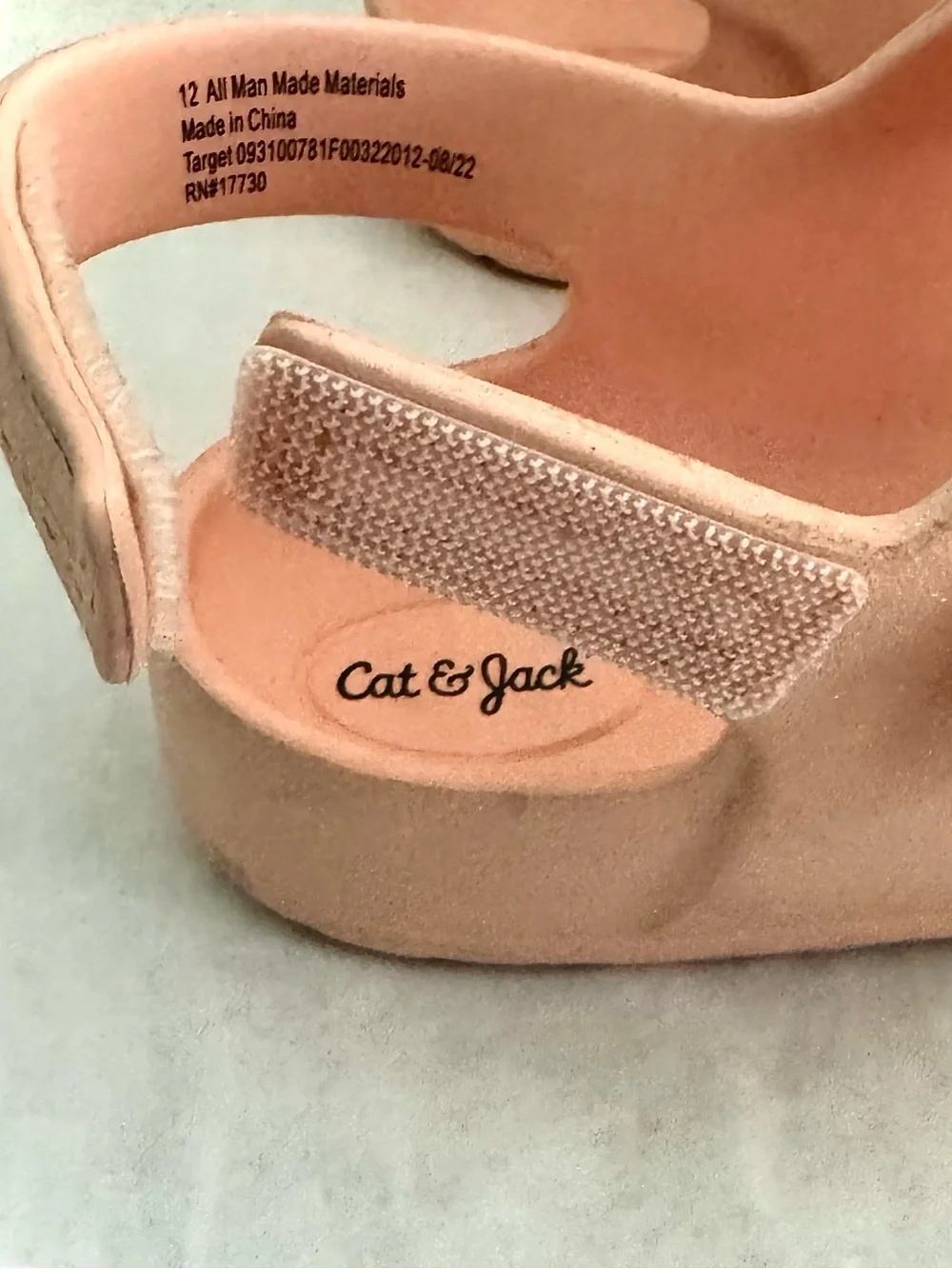 Cat & Jack Peach Glittery Sandals